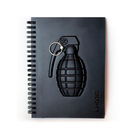 3-D Grenade Notebook
