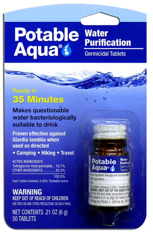 Water Purification tablets- 50 tabs